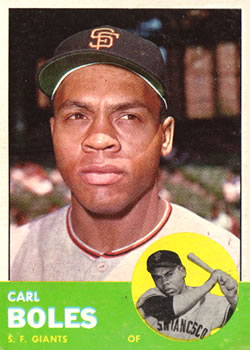 1963 Topps Baseball Cards      428     Carl Boles RC